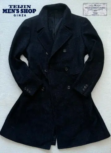 VINTAGE CANONICO 카노니코 알파카 모헤어 실크 더블 코트