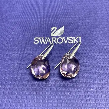 K9/SWAROVSKI/스와로브스키/후프 귀걸이/드롭/핑크