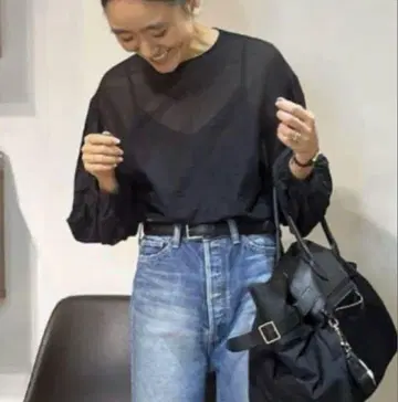 FRAMeWORK 블라우스 블랙 카네코 아야