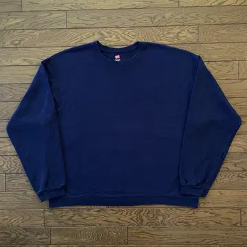 Hanes 맨투맨 네이비 무지 XL