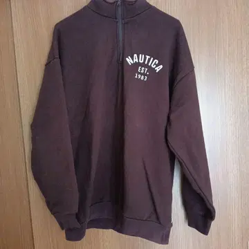 NAUTICA 브라운 풀 집업 트레이닝복