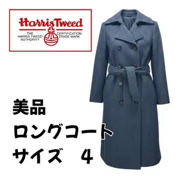 [ 새상품급 ] Harris Tweed 해리스 트위드 롱 코트 사이즈 4