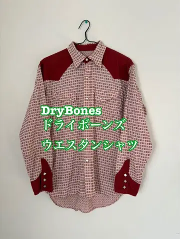 DryBones 드라이 본즈 웨스턴 셔츠 체크 무늬 로카빌리풍