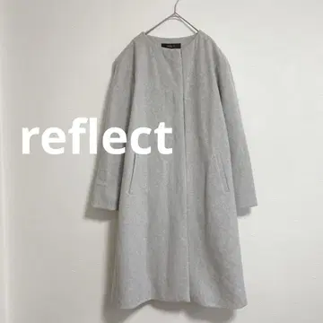 리플렉트 reflect 노카라 코트 울 혼방 여성용 S
