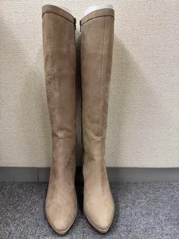 메다 MEDA 롱 하이힐 롱 부츠 베이지 하이힐