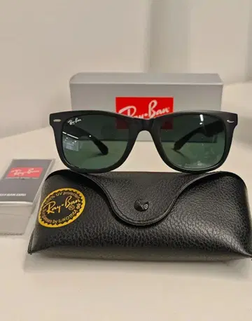 RayBan 기무라 타쿠야 WAYFARER 매트 블랙/라이트 그레이