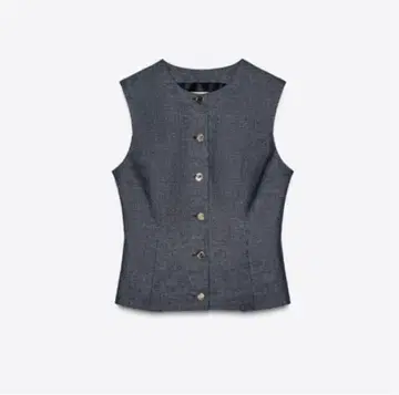 인기 상품 ZARA 린넨 다트 베스트 S