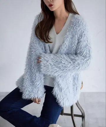 toccocloset 오버 사이즈 롱 샤기 보아 가디건 [ 완판템 ]