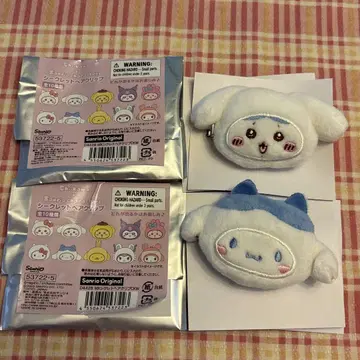 치이카와 (먼작귀) 산리오 캐릭터즈 시크릿 헤어 클립 하치와레 시나몬