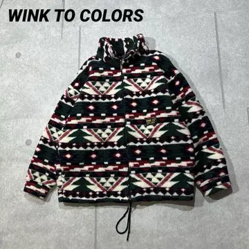 빈티지 WINK TO COLORS 보아 자켓 네이티브 무늬 L