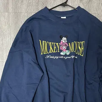 Disney 미키마우스 맨투맨 네이비 M