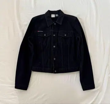 00s DKNY Jeans black denim jacket USA 제조