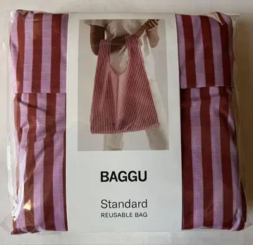 BAGGU Standard 스트라이프 빨간색 핑크 단종