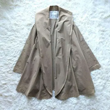 새상품급 비어즐리 숄카라 가운 코트 가죽 벨트 여배우 카라