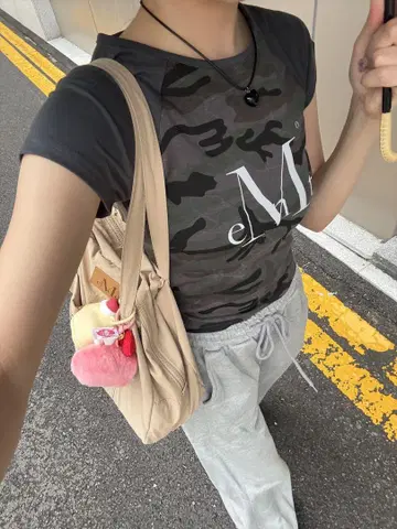 무센토 카모 패턴 반팔 T셔츠