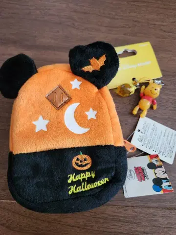 디즈니랜드 시 스트랩 곰돌이 푸 할로윈 파우치 미키