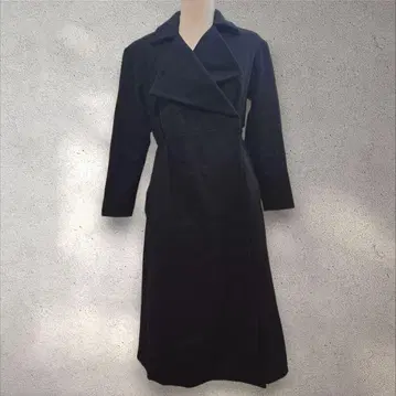 프렌치 커넥션 롱 코트 UK6 EUR XXS US2 블랙 오샤레