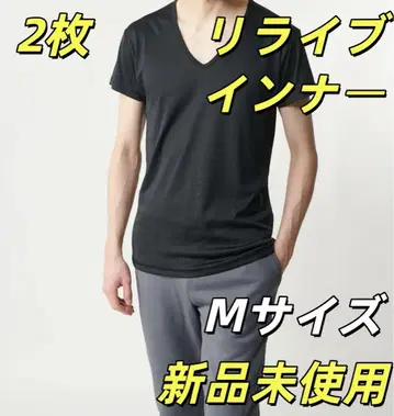 새상품 남성용 리라이브 셔츠 이너 M 사이즈 Relive 2장 Z3