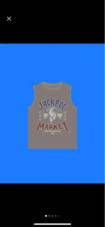 미사용 새상품 jackpot market 탱크탑 XL 완판템
