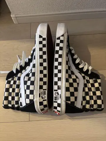 레어! 아나하임 Vans Sk8-Hi 체커 US9.5 27.5cm
