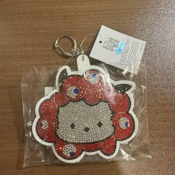 만박 반짝이 가죽 키링 미야쿠미야쿠 포차코 산리오