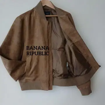 BANANA RIPUBRIC 브라운 스웨이드 집업 자켓