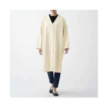무인양품 코튼 카포크 코트