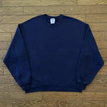 90s 00s JERZEES 맨투맨 네이비 무지 L