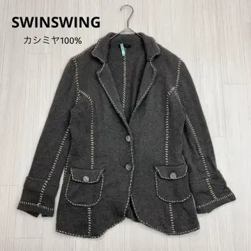 SWINSWING 캐시미어 니트 자켓 가디건 42