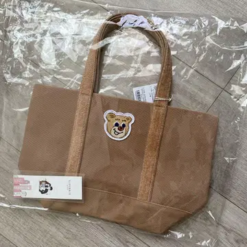러브러리 바이 페이러 올드 테디 와펜 토트 스몰 베이지 새상품