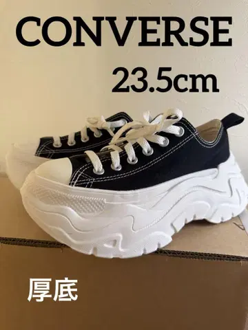 CONVERSE 로우컷 통굽 스니커즈 (23.5cm)