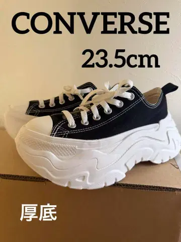 CONVERSE 로우컷 통굽 스니커즈 (23.5cm)
