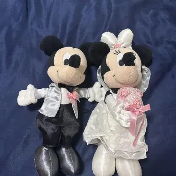 미키 미니 웨딩 인형 세트