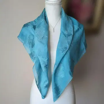 도서 생 네이비 나염 스톨 스카프