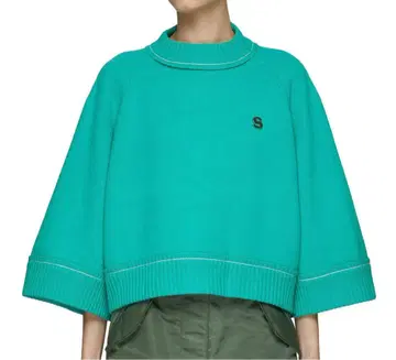 sacai 사카이 S' 스터드 캐시미어 블렌드 니트 풀오버