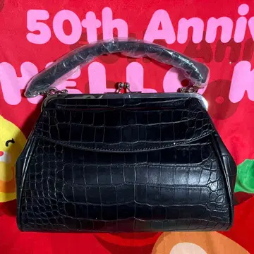 EMODA BLACK 악어 패턴 복주머니 핸드백 새상품