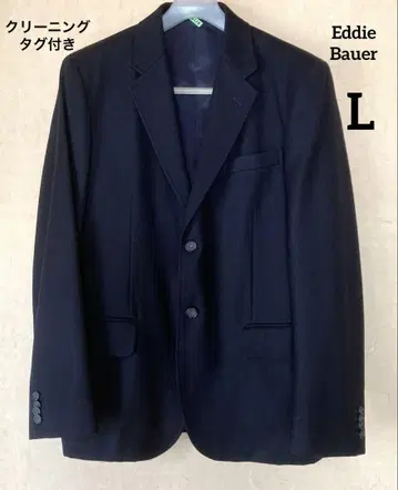 [ Eddie Bauer ] L 네이비 테일러드 자켓 투버튼