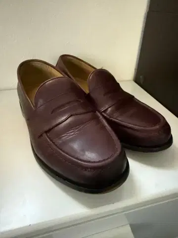 무인양품 소가죽 레더 로퍼 신발