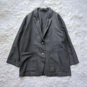 마가렛호웰 실크 코튼 테일러드 자켓 브라운 세탁 가능