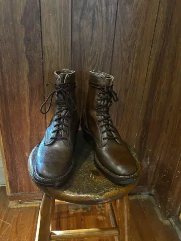 화이츠 패커 가죽 부츠 크림슨 엔지니어 드레스