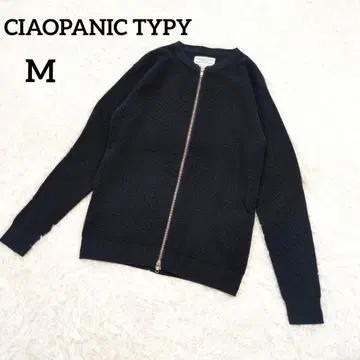 차오패닉 티피 집업 니트 가디건 네이비 M 5682