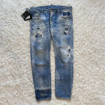 21SS DSQUARED2 SKATER JEAN 데미지 데님 청바지