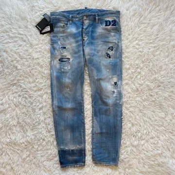 21SS DSQUARED2 SKATER JEAN 데미지 데님 청바지