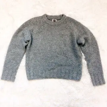 [레어] ged 풀오버 니트 그레이 키드 모헤어 울 한국