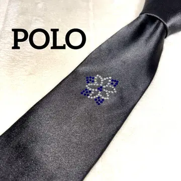 POLO 그레이 실크 넥타이