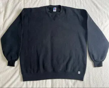 90s 러셀 블랙 맨투맨 XL 사이즈 미국제 페이드