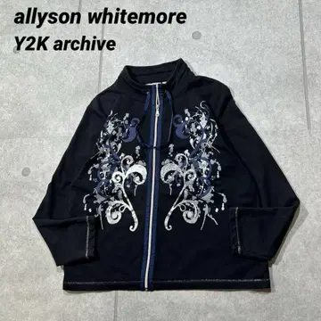 90s Y2K archive Allyson whitemore 지퍼 블루종