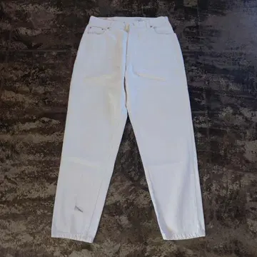 Levi's 550 화이트 데님 팬츠 USA 제조 여성용 12 4622