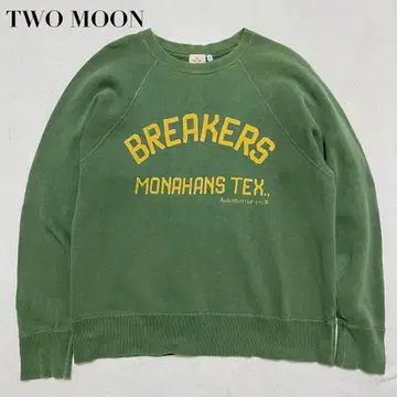 TWO MOON 투문 맨투맨 트레이닝복 그린 40/42