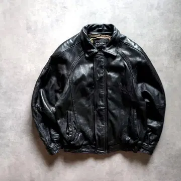 90s WILSONS 가죽 자켓 짧은 기장 XL 충전솜 라이너